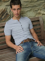 David Newsome stroking his cock outdoors., Added: 2014-05-10 by BF Collection