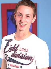 Petite college boy Jimmy strokes his hard cock., Added: 2014-09-16 by BF Collection